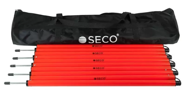 Набор тренировочных слаломных шестов со штырем SECO 1.7 м (с сумкой)