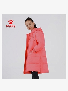 Детский пуховик KELME Girls' mid-length down jacket