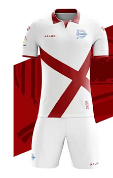 Футбольная форма ALAVES Away game suit T-shirt domestic size
